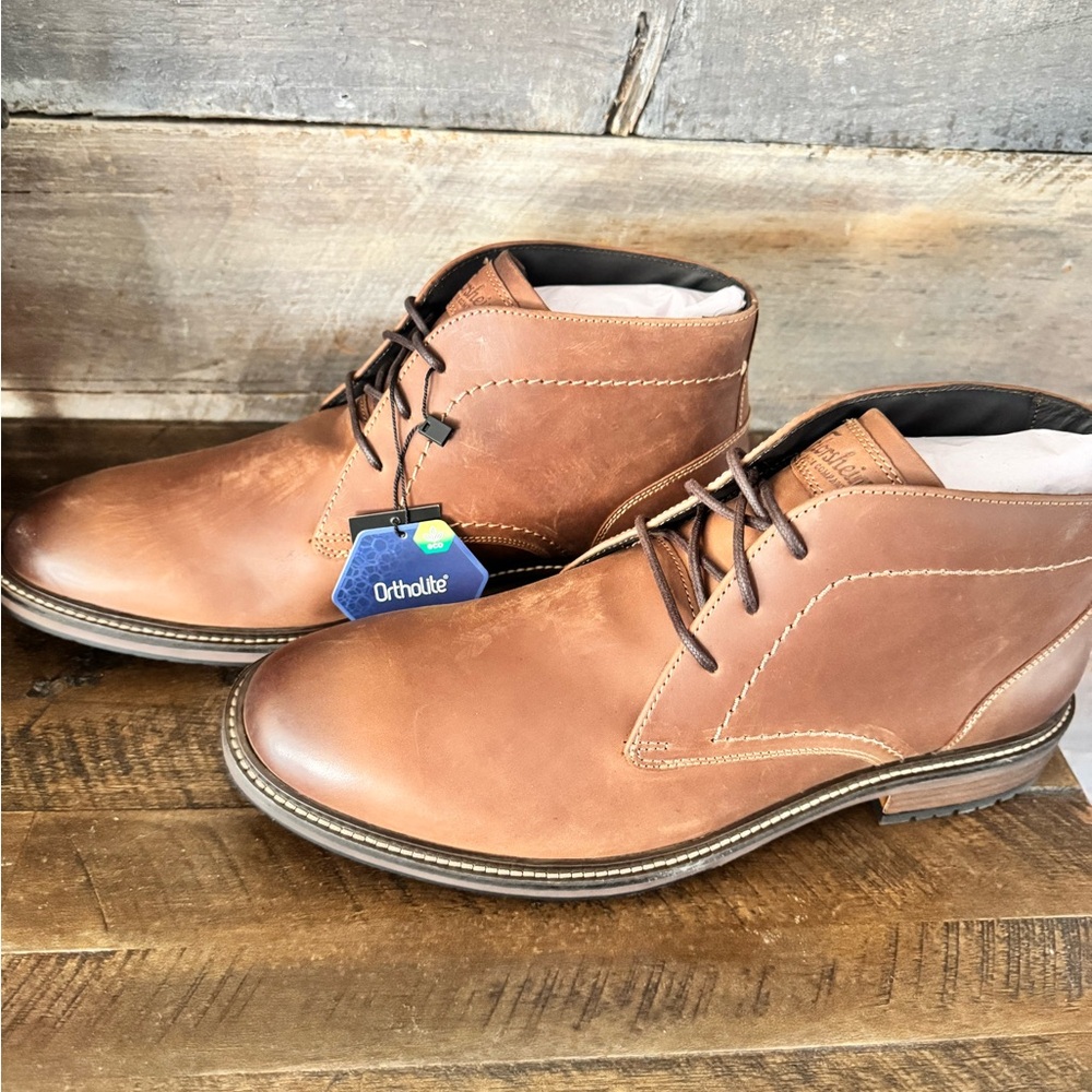 Florsheim Brown Leather Chukka Boots